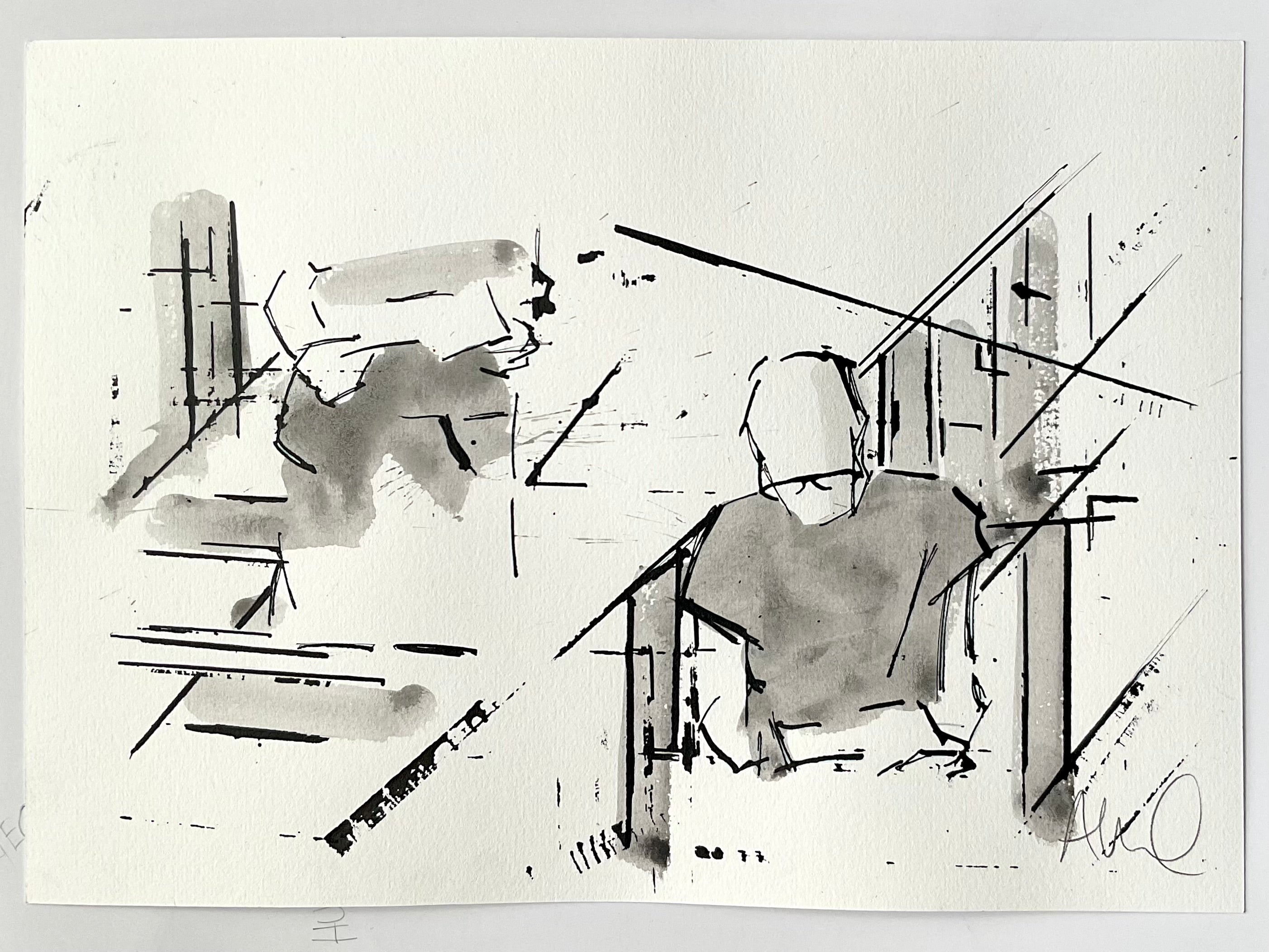 Hubert Selby Jr. | A4 Original Drawing