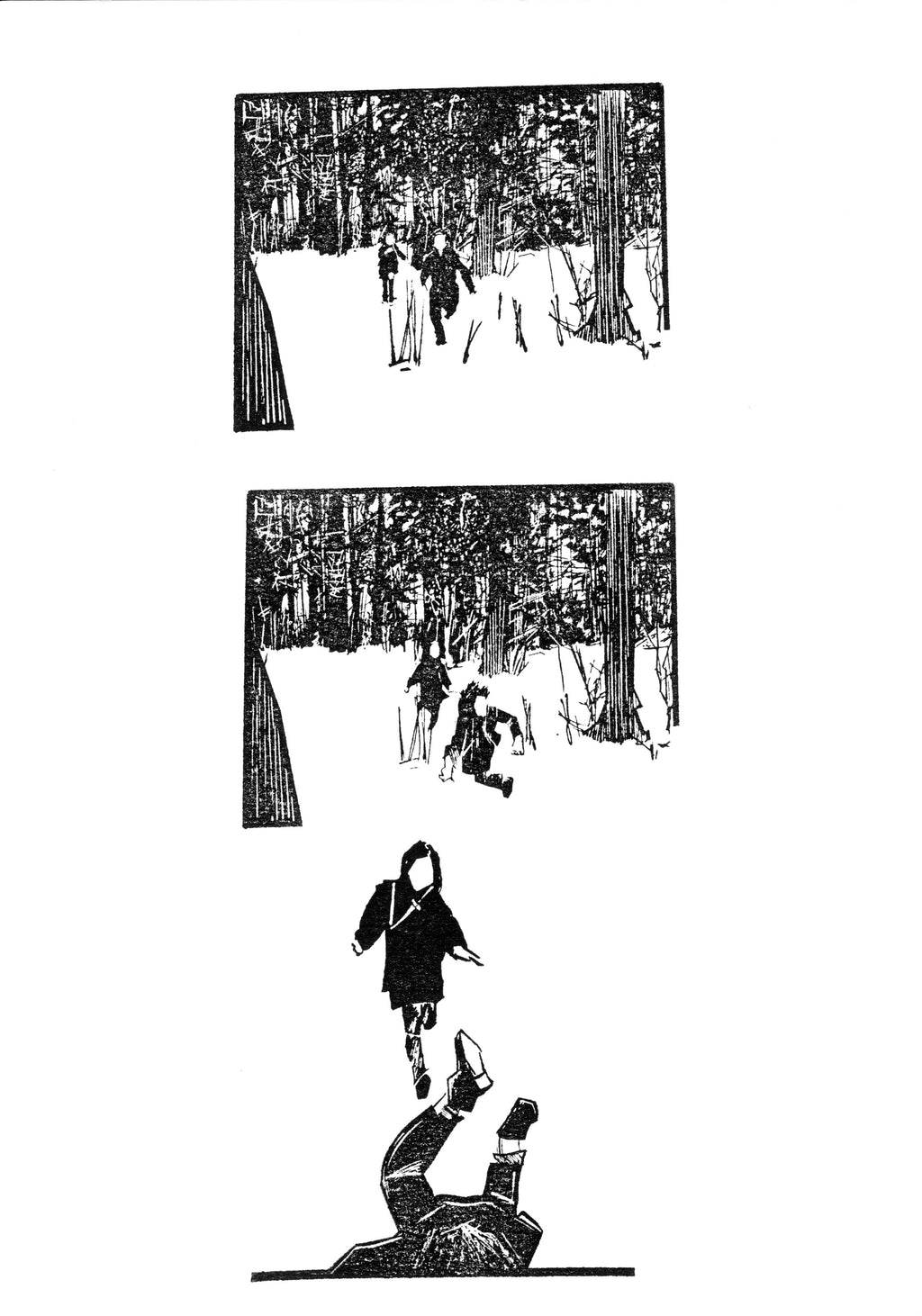 Not Sleeping | A4 Black Stamped Picture